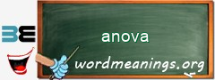 WordMeaning blackboard for anova